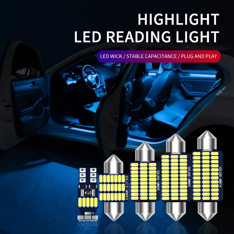 Canbus За Mazda MX-6 Автоматично LED Осветление на Купето Аксесоари за Автомобили Карта Купол Четене на Багажника Регистрационен номер Без Грешки Лампа Комплект Лампи Изображение 1