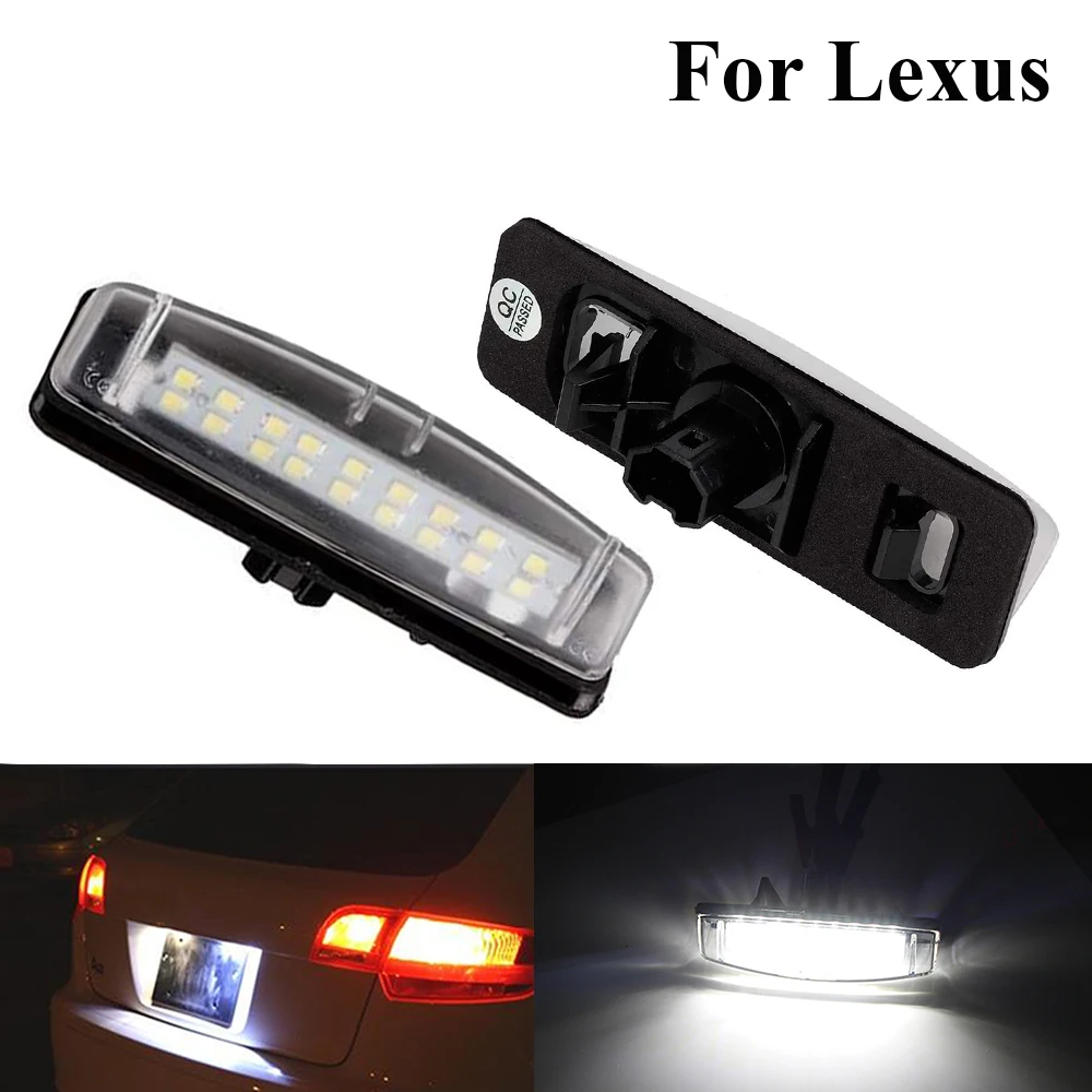 2 броя CanBus LED Регистрационен номер Светлини за LEXUS Ls200 Ls300 Ls430 Gs300 Gs430 Gs400 Es300 Es330 Rx 300 330 350 Авто Брой Лампи Изображение 0