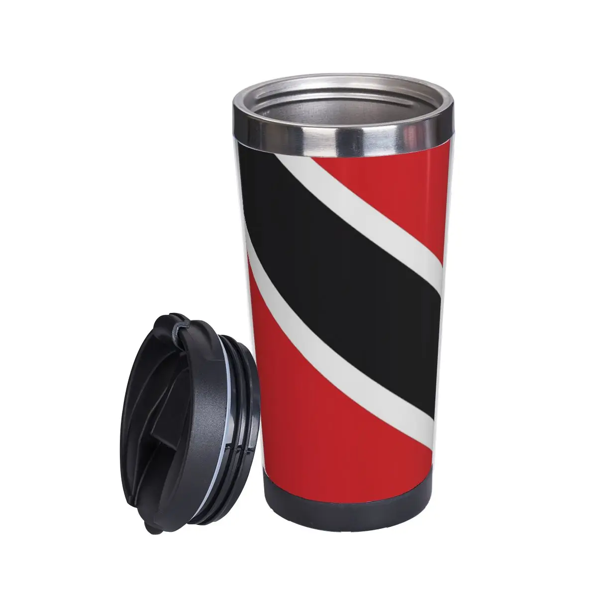 Флаг на Тринидад и Тобаго, Чаша За Вода с двойна Изолация, Графична Термос, Чаша, Забавна Новост, Изолационни многофункционални чаши Изображение 0