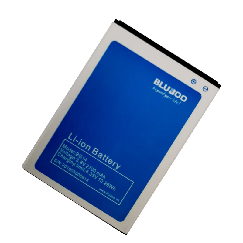 100% Оригинална Батерия BG14 3,8 НА 2700 mah За Bluboo D6/D6 Pro, Висококачествени Сменяеми Батерии за Телефон Изображение 3