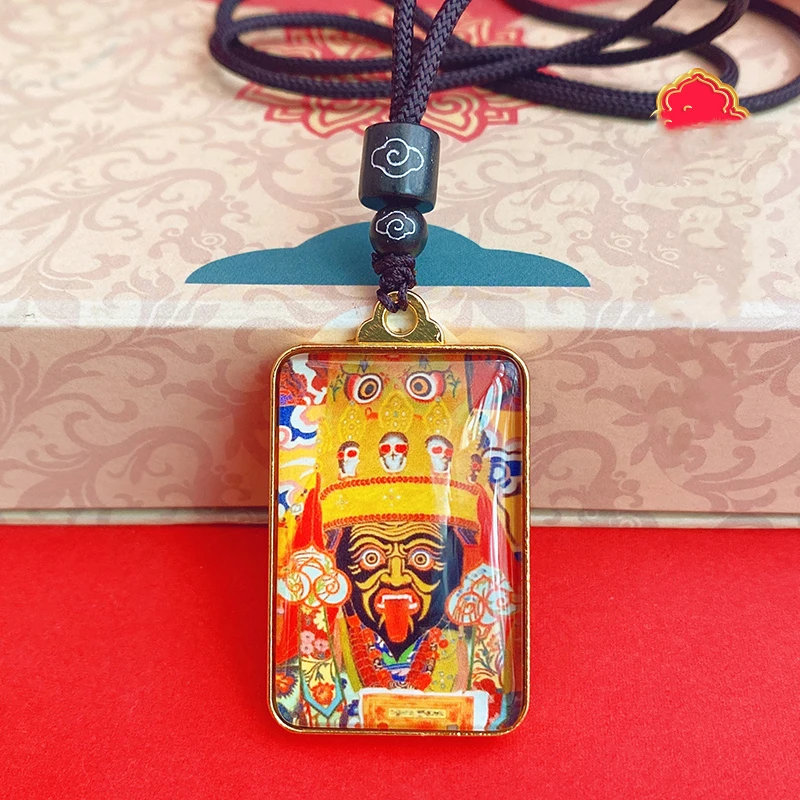 Тангка, Тибет, окачване Закилума-бог на богатството, Велик е Бог на Тъмно Небе, окачване Богатство, окачване-амулет Изображение 0
