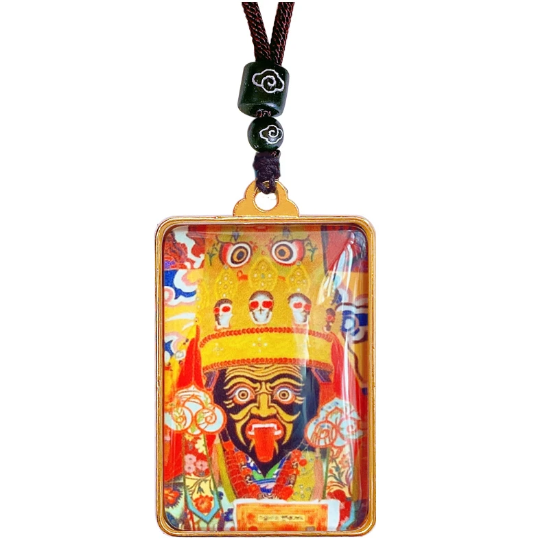 Тангка, Тибет, окачване Закилума-бог на богатството, Велик е Бог на Тъмно Небе, окачване Богатство, окачване-амулет Изображение 4