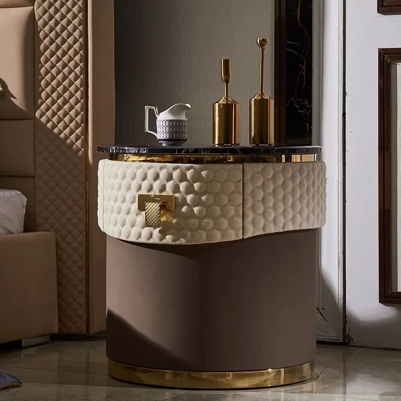 Модерен и Луксозен и елегантен маса в стила на хотел нощно шкафче спалня витрини шкафче с чекмеджета Мебели за спалня Изображение 0