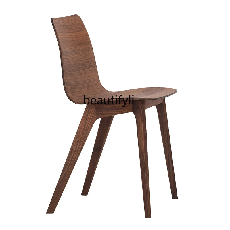 zqNordic Трапезария стол от масивно дърво За дома | Стол за кафе | Стол за ресторант Изображение 0