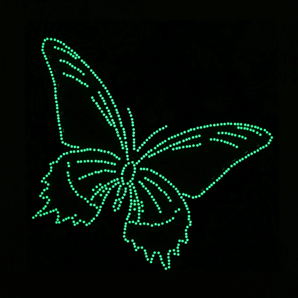 5D САМ Нощен Светещ Диамантена Картина на Мандала пеперуда Картина с Кристали Специална форма Диамантена Бродерия Начало декор Изображение 2