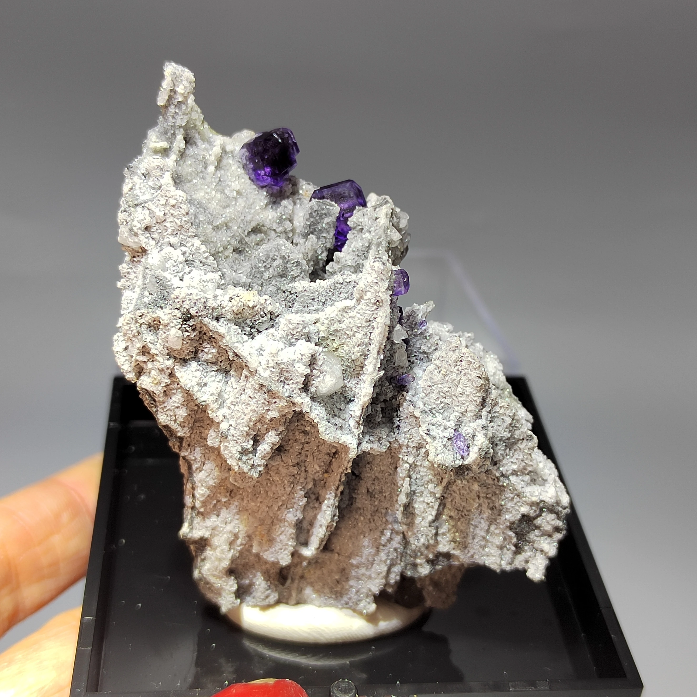 52,5 Гнатуральный tanzanite син флуорит и crystal минерална енергийна геология на обучение, образец на градешки камък декорация на дома Изображение 0