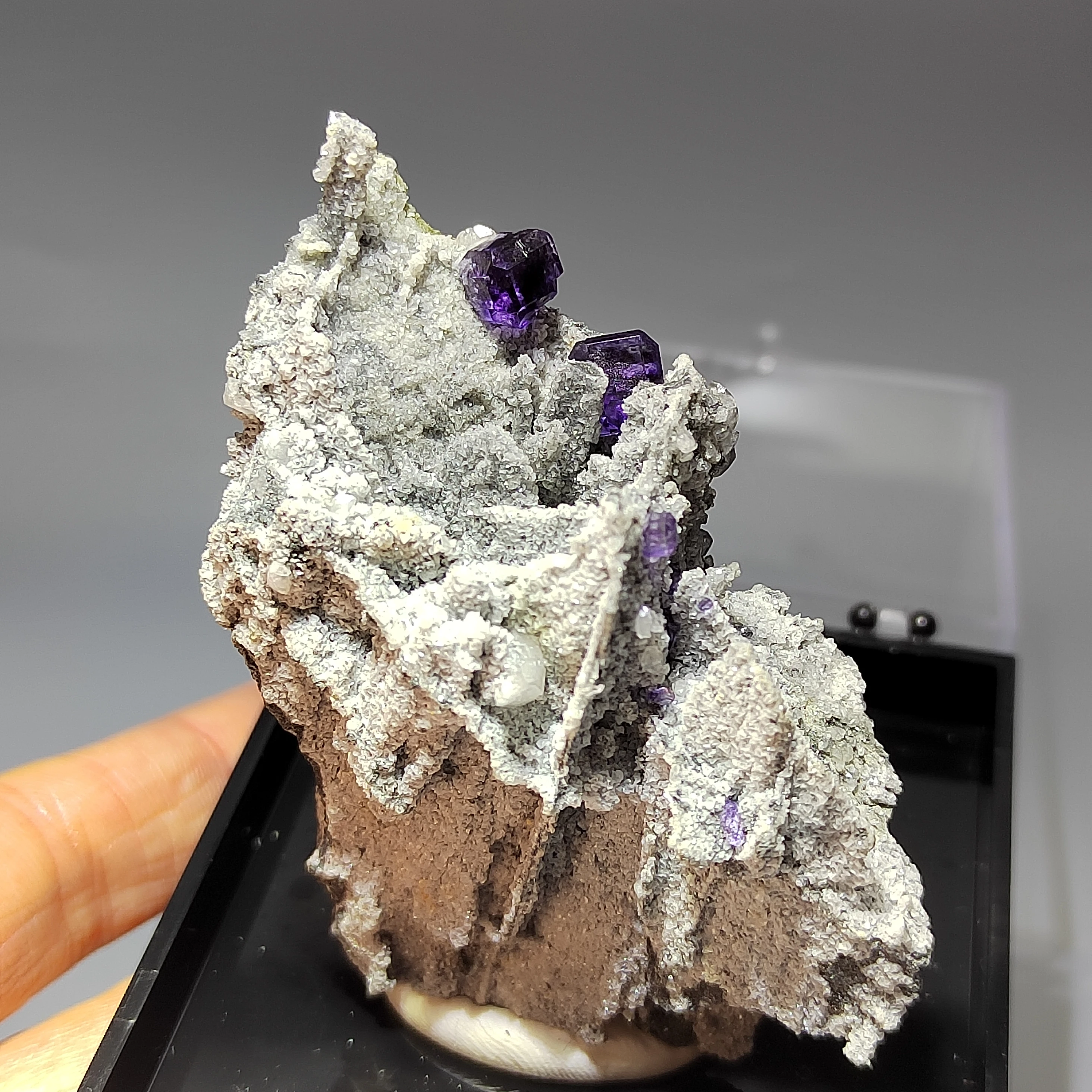 52,5 Гнатуральный tanzanite син флуорит и crystal минерална енергийна геология на обучение, образец на градешки камък декорация на дома Изображение 5