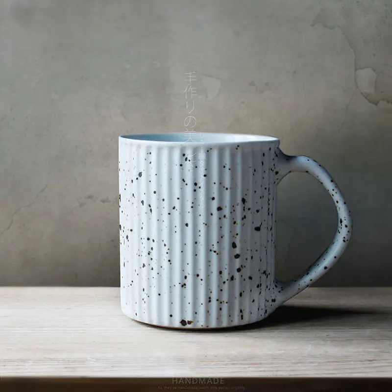 кафеена чаша ръчна изработка, висококачествени керамика, керамична чаша с дръжка, кратка индивидуалност, фирмени чаши, и чаши, посуда за напитки за закуска Изображение 0