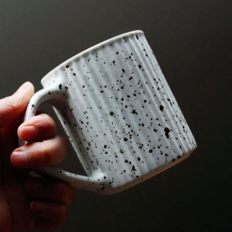 кафеена чаша ръчна изработка, висококачествени керамика, керамична чаша с дръжка, кратка индивидуалност, фирмени чаши, и чаши, посуда за напитки за закуска Изображение 2