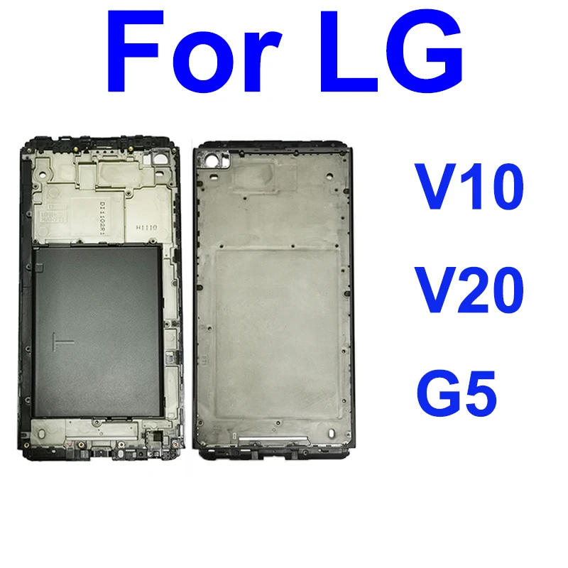 За LG V10 V20 G5 LCD Дисплей на Предния Корпус на LCD Екрана на Предната Рамка Калъф Рамка Части Изображение 0