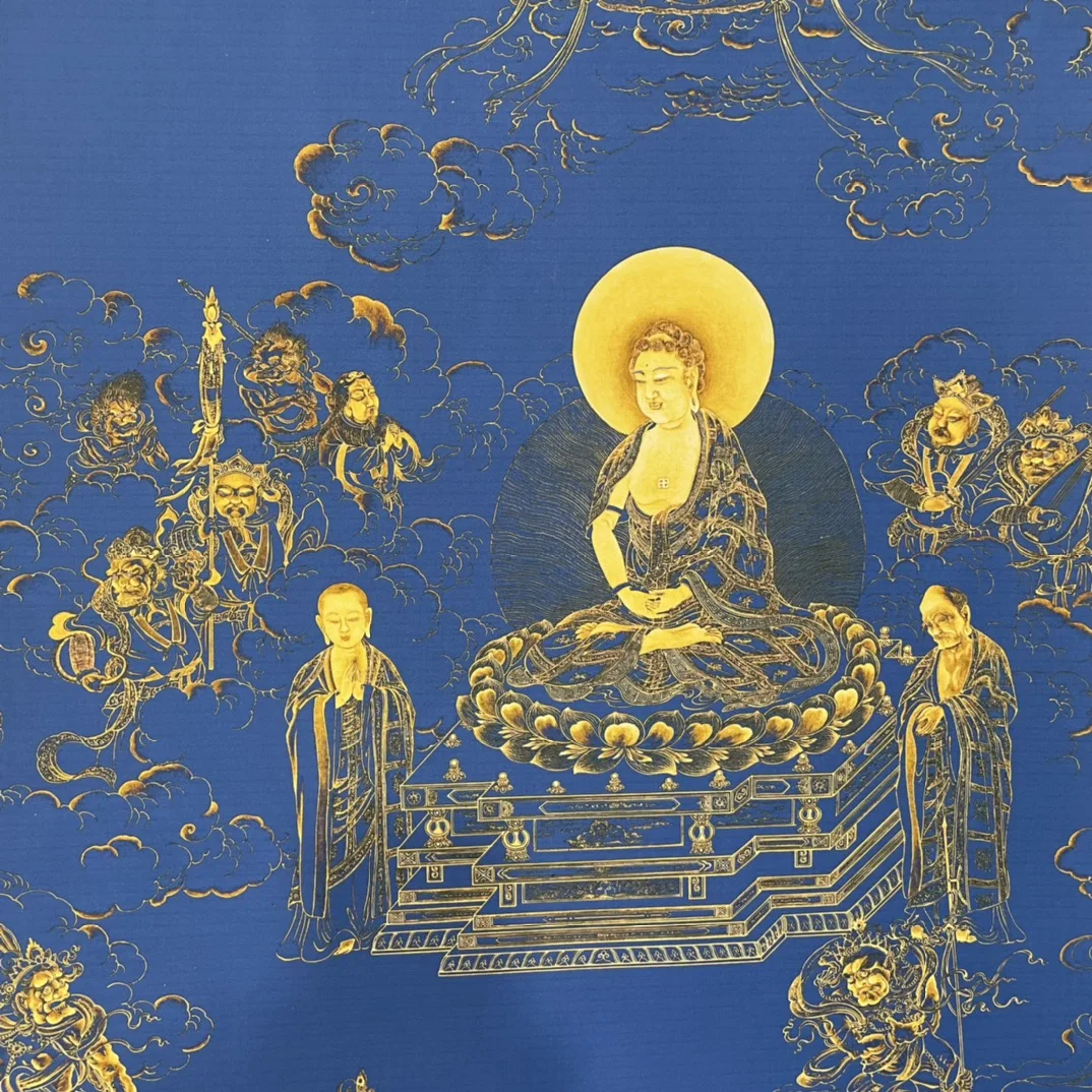 Китайската изискана колекция от централната линия На Пан Гуаньинь живопис занаяти украса на хола подаръци за дома Изображение 3