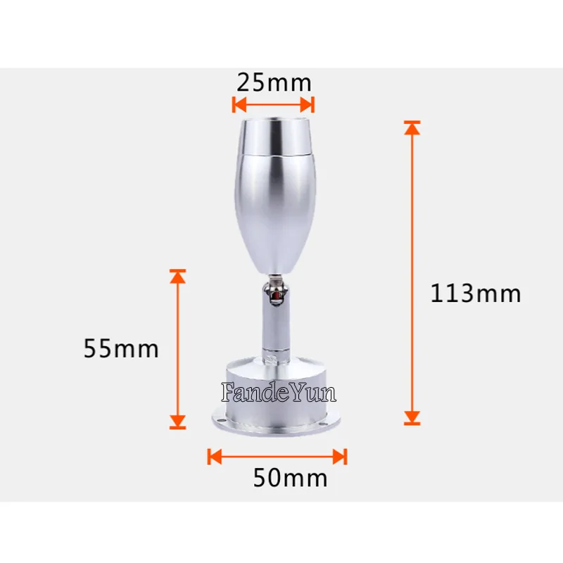 Димиране на led Стена лампа AC90-260V 1 W 3 W Съвременната Нощна лампа за спални, Черен, Сребрист Цвят, Светлина, Регулируем Ъгъл на наклон, монтиран на стената лампа Изображение 1