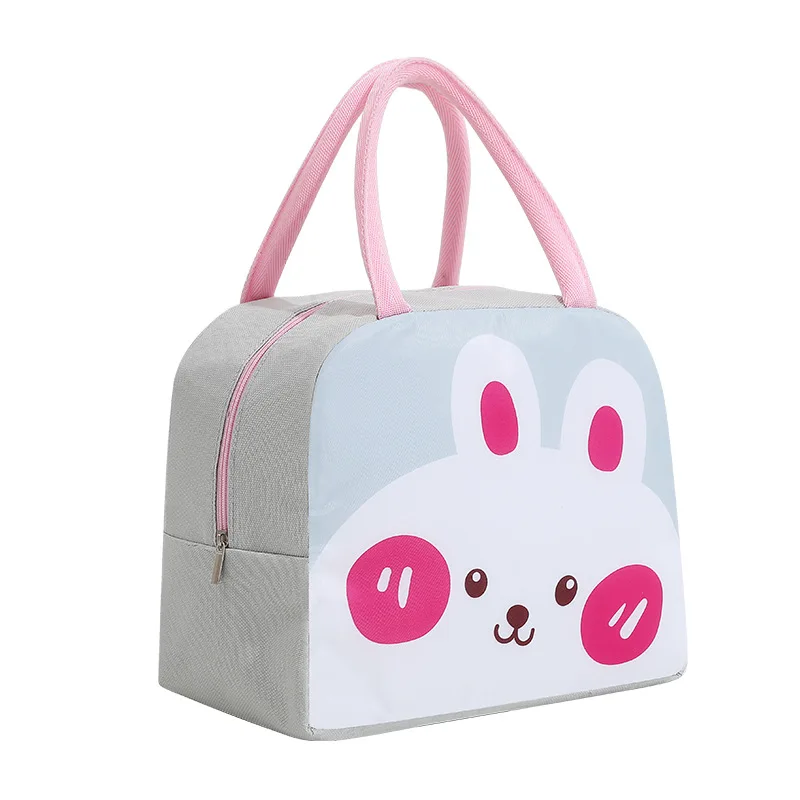 Нова женска и детска преносима чанта-хладилник, чанта за обяд, мультяшная чанта с животни, водоустойчив преносима чанта-хладилник, кутия за пикник на открито Изображение 5