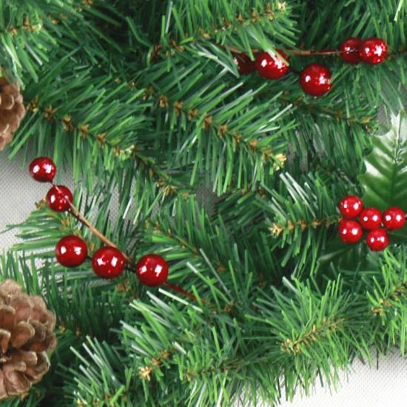 50 cm материал PVC Коледен венец Коледни украси Коледна вратата подвесная венец Изображение 3