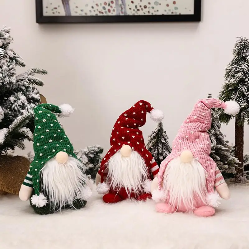 Меки Коледни Джуджета Скандинавски Безлични Кукла От Плюш За Коледно Сладки Плюшени Играчки, Украса За Коледа Изображение 3