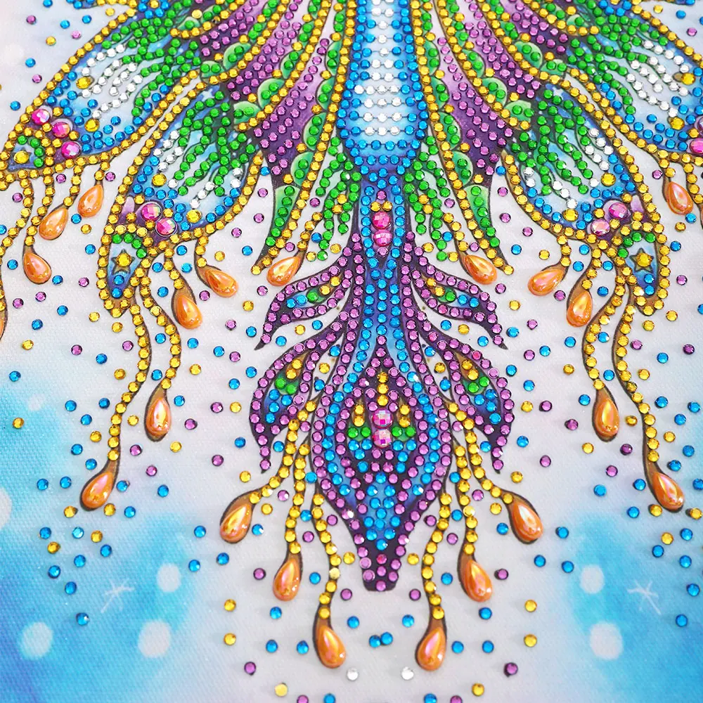 5D САМ Диамантена Картина със Специална Форма на Пеперуда Диамантена Бродерия Бродерия на кръстат бод Кристали Мозаечни Комплекти за Декорация на Дома, на Стената Изображение 4