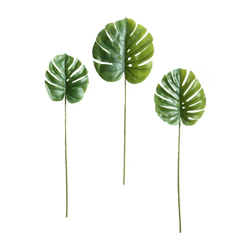 Изкуствен Лист Костенурки Фалшиви Зелени Растения Организира Кредит Цветя На Фона На Стената Баня Домашно Парти Ваза Дърво Елегантно Бижу Изображение 4