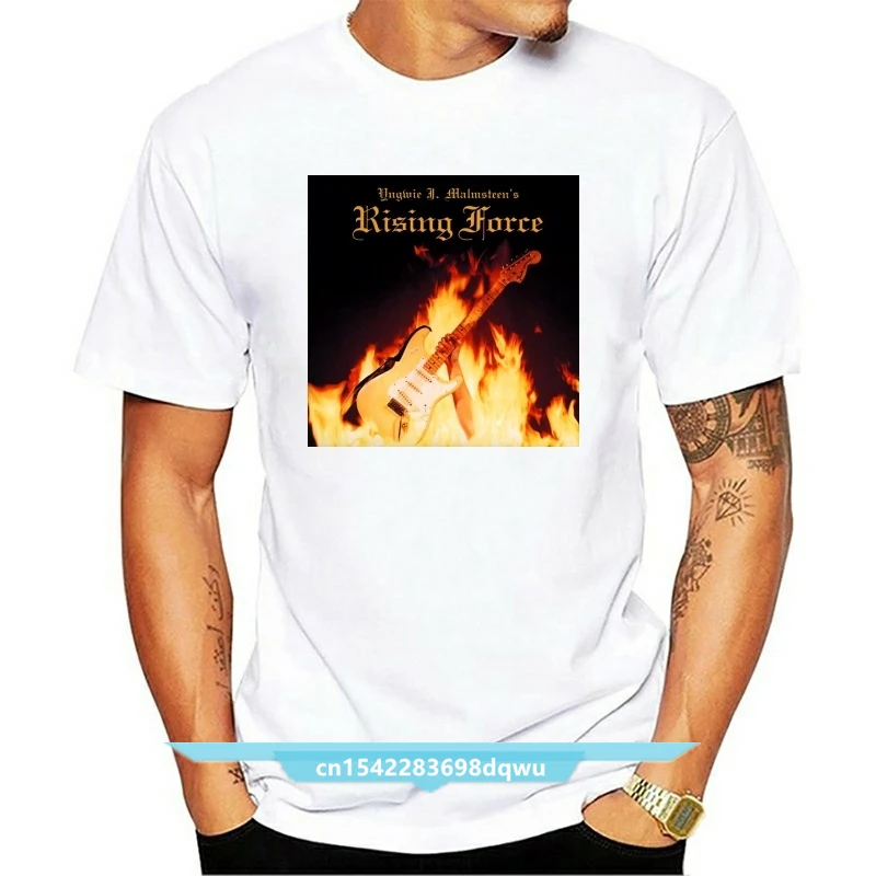 Yngwie Malmsteen Rising Force Модна Тениска На Поръчка Модни Памучни Блузи Черен Размер S 4XL Изображение 0