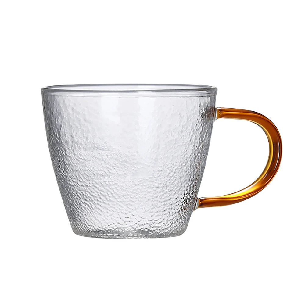 Молотковое зърно стъклена чаена чаша домакински удебелена термостойкая чаена чаша стъклена чай Кунг-фу, китайска чаена чаша Изображение 3