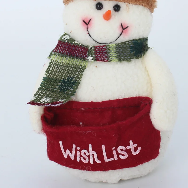 Коледна украса, Снежен човек, Дядо Коледа карикатура кукла Творчески празнични подаръци Изображение 4