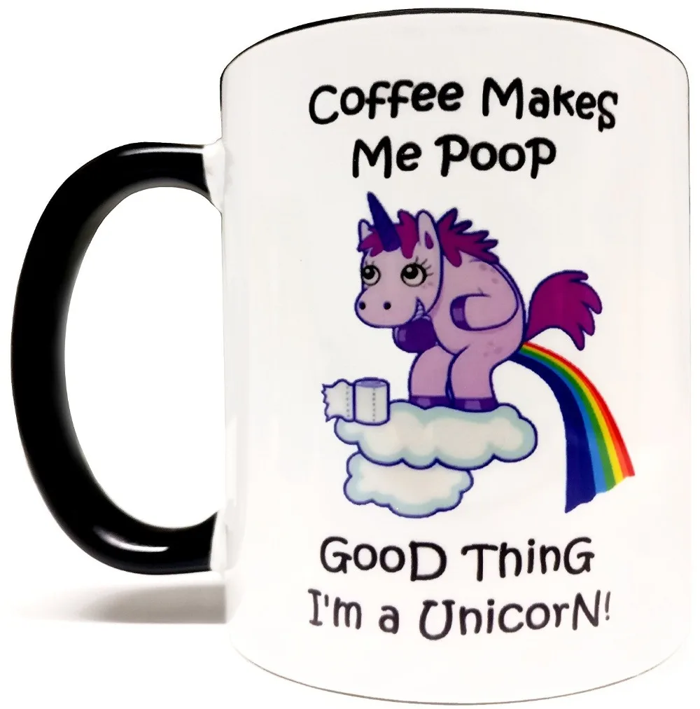 Unicorn Coffee Прави керамична Чаша / Чаша е 11 грама - Добра хумор / Забавен подарък Изображение 0