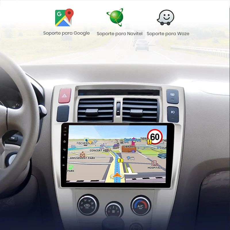 2Din Android 11 Авто Радио, Мултимедиен плейър За Hyundai Tucson 2006 2007 2008 2009 2010 2012 2013 Стерео GPS Навигация Изображение 2