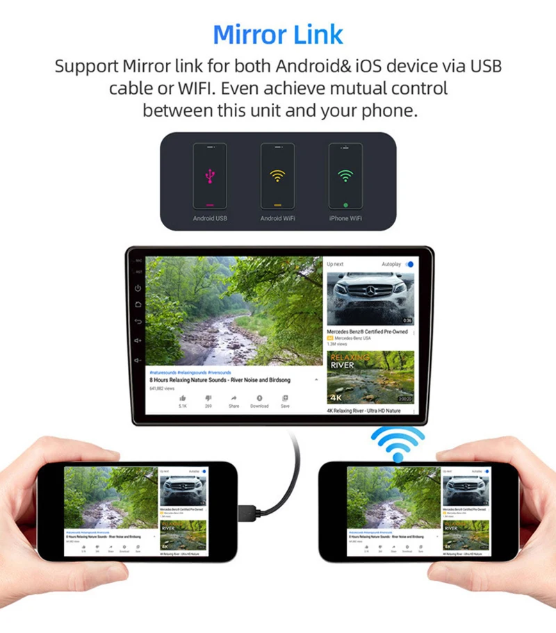 2Din Android 11 Авто Радио, Мултимедиен плейър За Hyundai Tucson 2006 2007 2008 2009 2010 2012 2013 Стерео GPS Навигация Изображение 4