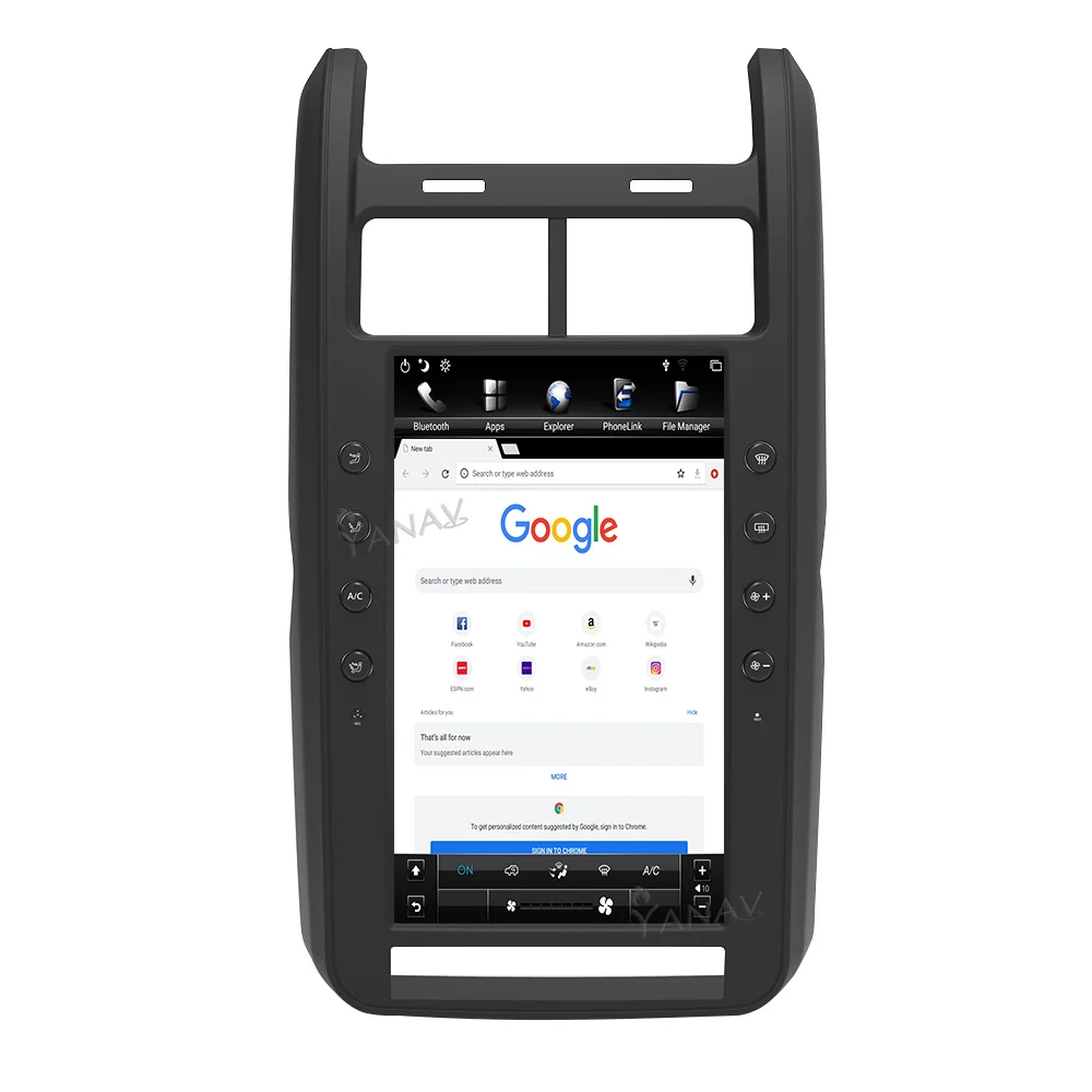 PX6 64G Радиото в автомобила Android Стерео Приемник За Dodge Joureny 2008-2012 Вертикален Екран, GPS Навигация на Видео Мултимедиен плеър Изображение 2
