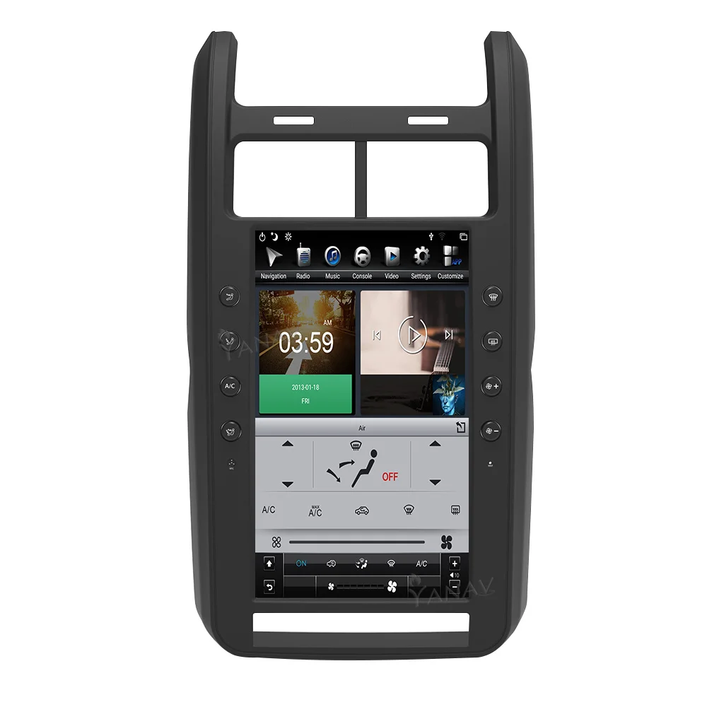 PX6 64G Радиото в автомобила Android Стерео Приемник За Dodge Joureny 2008-2012 Вертикален Екран, GPS Навигация на Видео Мултимедиен плеър Изображение 3