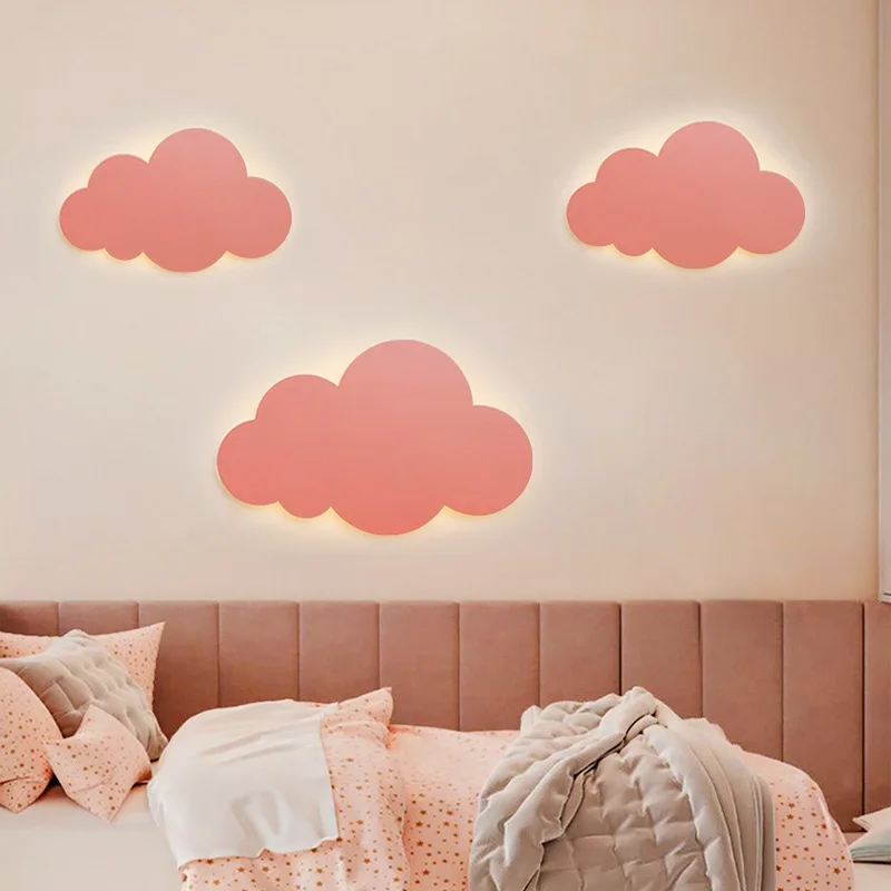 Creative Cloud Led монтиран на стената Лампа За Дома, Детска Спалня, Нощни лампи, Декорация Коридор, Осветление AC85-265V Изображение 0