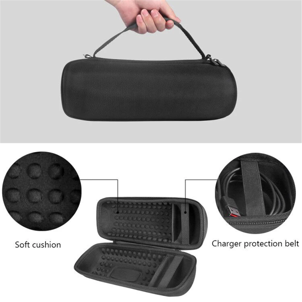 Черен Калъф за Носене, Водоустойчива Чанта За Съхранение на Преносим Найлон Пътна Кутия за JBL CHARGE 5 Изображение 1