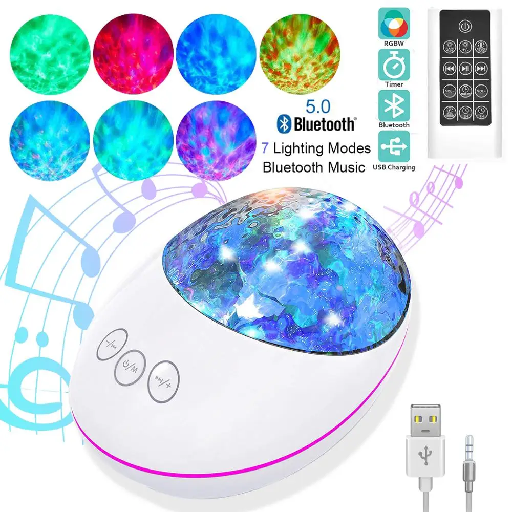 Цветна Звездното Небе Galaxy Проектор Светлина Bluetooth USB Гласово Управление на Музикалния Плеър Led нощна светлина Проекционная Лампа Подарък Изображение 2