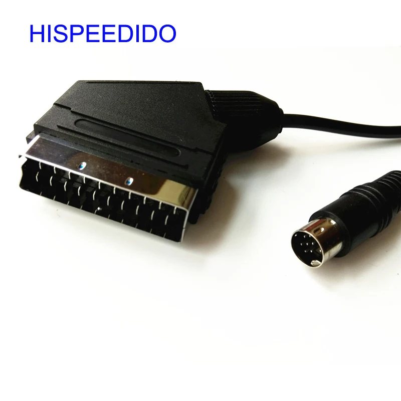 HISPEEDIDO 10 бр./лот 1.8 m RGB Scart Кабел Видео Кабел ТВ водещият за Sega Saturn NTSC и PAL версия Изображение 0