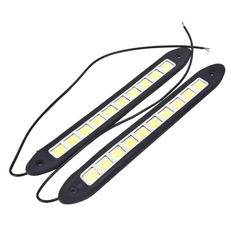 Нов 2 елемента 20 W Водоустойчив авто LED 12 В Дневната Ходова Светлини DRL Противотуманный COB Strip Lamp Изображение 1