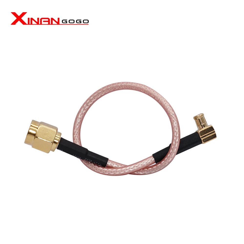  2 елемента SMA plug съединители за съединители mcx правоъгълен скок косичка кабел с RG316 15 см Изображение 0