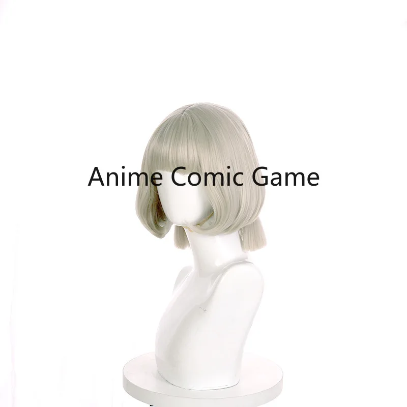 Genshin Impact Sayu Cosplay Перука Кратък Огнеупорни Синтетични Перука Вграден Регулируем Мрежа За Коса, За Аниме Игри Coser Изображение 2