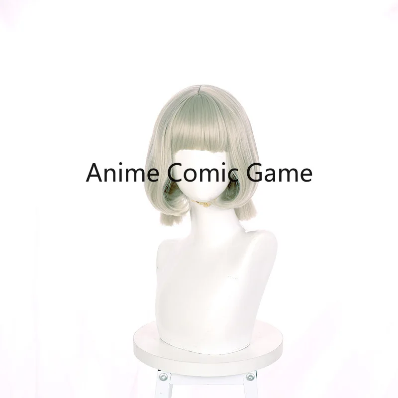 Genshin Impact Sayu Cosplay Перука Кратък Огнеупорни Синтетични Перука Вграден Регулируем Мрежа За Коса, За Аниме Игри Coser Изображение 4