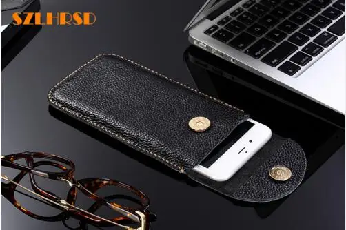 SZLHRSD Чанти и калъфи за телефони От Естествена кожа Samsung Galaxy Note 9 S7 edge Plus S5 s4 мини флип-надолу капачката тънък калъф бод ръкав Изображение 1