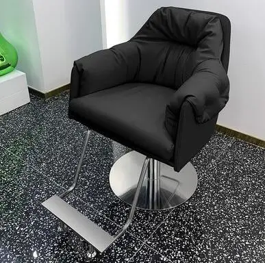 Фризьорски стол прост подвижен стол, стол за подстригване на коса фризьорски салон ексклузивен луксозен стол за гладене и боядисване на фризьорски стол Изображение 4