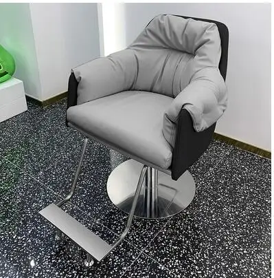 Фризьорски стол прост подвижен стол, стол за подстригване на коса фризьорски салон ексклузивен луксозен стол за гладене и боядисване на фризьорски стол Изображение 5